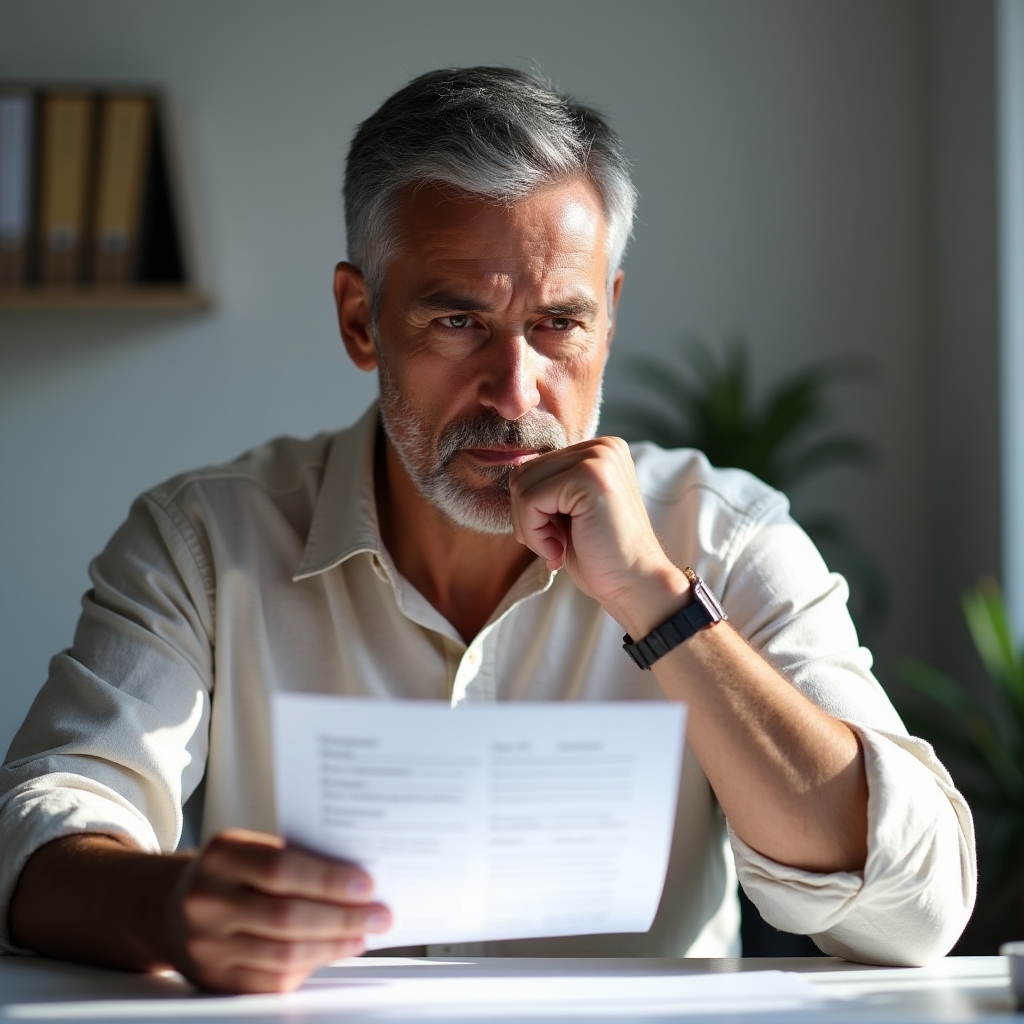 Profesional independiente revisando una lista de tareas en su escritorio